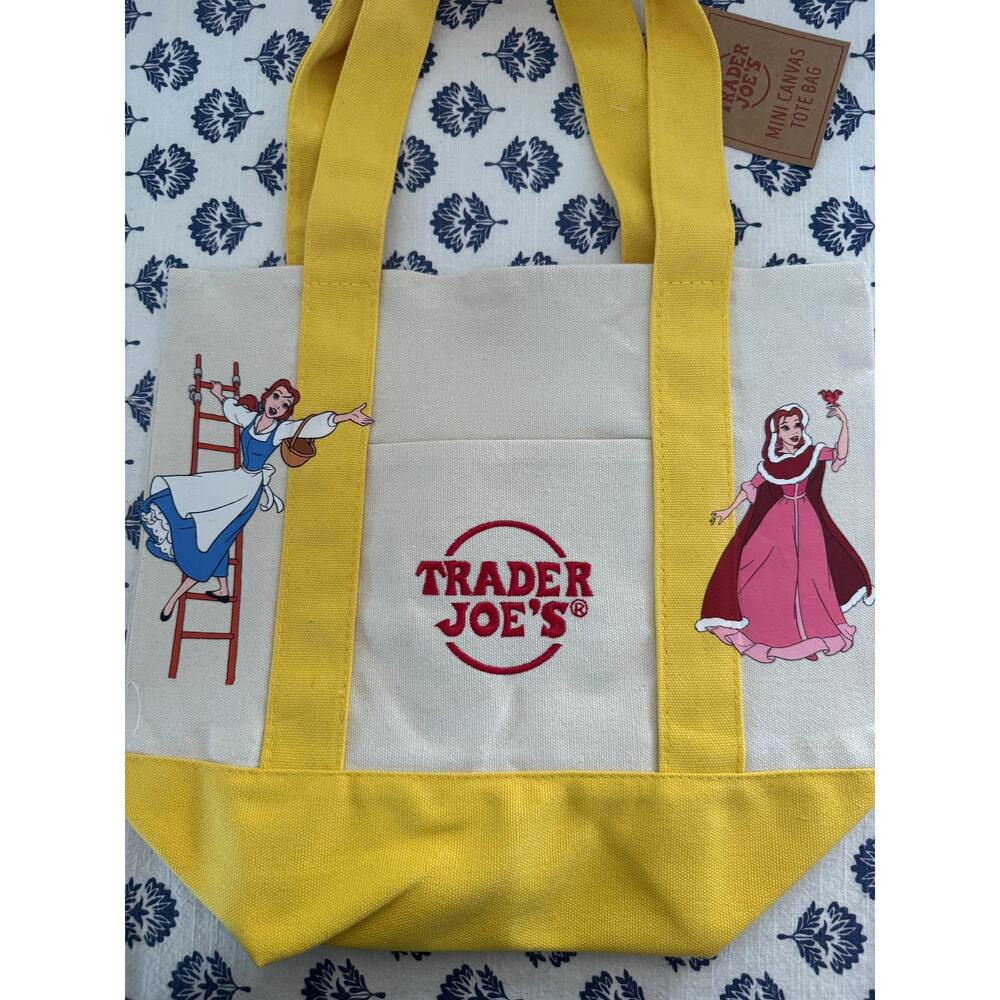 Disney Belle Double Sided Custom Made Trader Joes Mini Tote